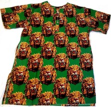 Green Traditional Lion Head Isiagu Men&#39;s Top Wt Chain Buttons.Flannel Co... - $140.00