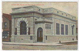 Citizens Safe Deposit Trust Bank Coudersport PA 1910c postcard - £5.13 GBP