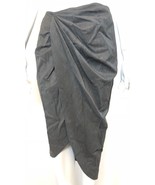 NWOT Helmut Lang RARE SAMPLE Ruched Twist Twill Asymmetric Skirt S 2  - $149.08 CAD
