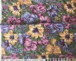 Vintage Print Hoffman Countryside Iris and Lilies Cotton Fat Quarter - $11.88