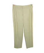 Kasper Pale Green High Waist Textured Pleated Dress Pants Size 16 - $49.99