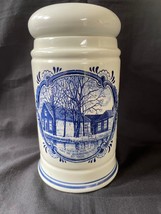 Ancien Delft Pottery Peint Apothicaire Pot - Albarello. Marquée Bas - £61.98 GBP