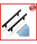 30 Count Matte Black Cabinet Pulls - Easy Installation with Template - $42.56