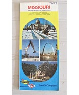 1971 1972 Vintage Sunoco Sun Oil Missouri Road Map Points of Interest &amp; ... - $75.84 MXN