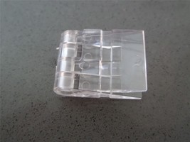 2x Small Miniature Micro Hinges, 16mm x 39mm, Clear Acrylic Perspex Tran... - $12.47