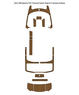 2011 MB Sports F21 Tomcat Swim Step Transom Bow Mat Boat EVA Teak Deck F... - $682.48 CAD