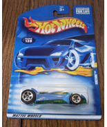 Hot Wheels 2001 Vulture Blue And Green W/ Chrome 5 Spoke Wheels #138 - £3.11 GBP
