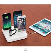 Kiwi Box Any Device Charging Dock Station Charge up to 6 Units At Once - White - £37.88 GBP