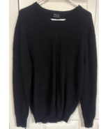 Jos A Bank Executive Collection 100% CASHMERE Black Mens Pull Over Sweater - $33.85 CAD