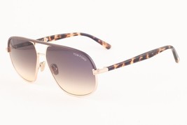Tom Ford MAXWELL 1019 28F Rose Gold Havana / Brown Gradient Sunglasses 59mm - £207.98 GBP