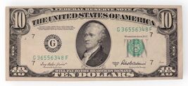 1950 Series B $10 Dollar Bill AU Condition ~ Great Collectible Great Con... - $29.69