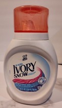 1-Ivory Snow Ultra Gentle Care Liquid Laundry Detergent 25 fl oz Clear Pink Cap  - £51.35 GBP