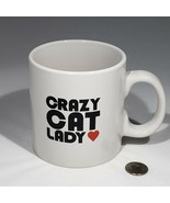 Crazy Cat Lady OVERSIZED Coffee Tea MUG Heart by Room Creative 2013 - £13.59 GBP