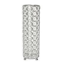 Elegant Designs Elipse Crystal Decorative Flower Vase, Candle Holder, 10.25 Inch - $31.00