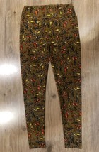 LulaRoe Leggings Ford Classic Cars Model A Olive Green High Waist Pants ... - $7.66