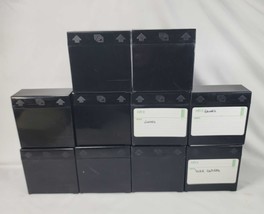 Floppy Disc 3.5&quot; Storage Boxes 100 Disc Storage - 10 Boxes Hold 10 Each Black - £22.38 GBP