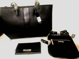 New Tahari black Hand Bag, purse and wallet set - SALE - £48.64 GBP