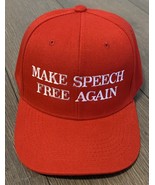 MAKE SPEECH FREE AGAIN Hat ELON MUSK Twitter DONALD TRUMP Cap MAGA Embro... - $25.20 CAD