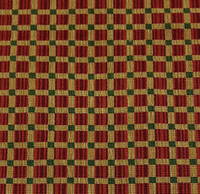 Brunschwig &amp; Fils Meridian Grospoint Ruby Green Geometric Velvet Fabric 3.5 Yard - £151.75 GBP