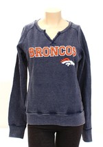 NFL Juniors Collection Denver Broncos Blue Sweatshirt Women&#39;s L 11/13 NWT - £39.32 GBP