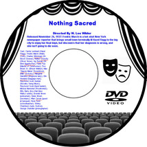 Nothing Sacred 1937 DVD Film Screwball comedy W. Lee Wilder Carole Lombard Fredr - £3.91 GBP