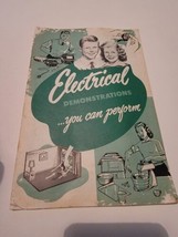 1952 Vintage Advertising Westinghouse Electrical Demonstrations Manual Booklet - £19.54 GBP