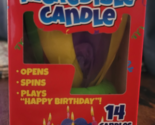 NIP Incredible Candle 14 Candles Opens spins Plays &quot;Happy Birthday&quot; Adul... - $9.99