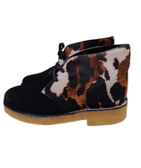 Clarks Brown Cow-Print Desert Boot 2 Suede Ankle Boot - $170.00