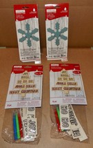 Christmas Kids Craft Kits Ornaments Wood 4pks Mix Lot 44pc Total You Col... - £7.49 GBP