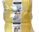 Impeccable Loops &amp; Threads Yarn Lot of 3 Skeins (285 Yds Ea) Butterscotc... - $12.34