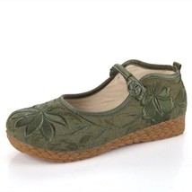 Old Beijing Flat cloth soles comfortable soft bottom retro middle-aged elderly e - £22.53 GBP