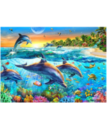  Dolphins Jigsaw Puzzles 1000 Piece Puzzles Jigsaw Puzzle - £19.94 GBP