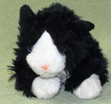 Barbie Plush Cat With Sound Black White 10&quot; 2006 Meows Pink Heart Tag Animal Htf - £12.78 GBP