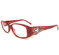 Salvatore Ferragamo Brille Rahmen 2658-B 459 Klar Rot Silber 51-16-135 - $69.28