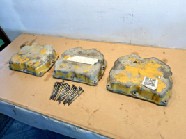 Set of 3 Caterpillar CAT 3176 CAT C10 Diesel Engine Valve Covers 9Y4580 OEM - €278,61 EUR