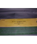 Du-All Lettering Guide Vertical Letters Upper and Lower Case Letters ^ - $97.94 MXN