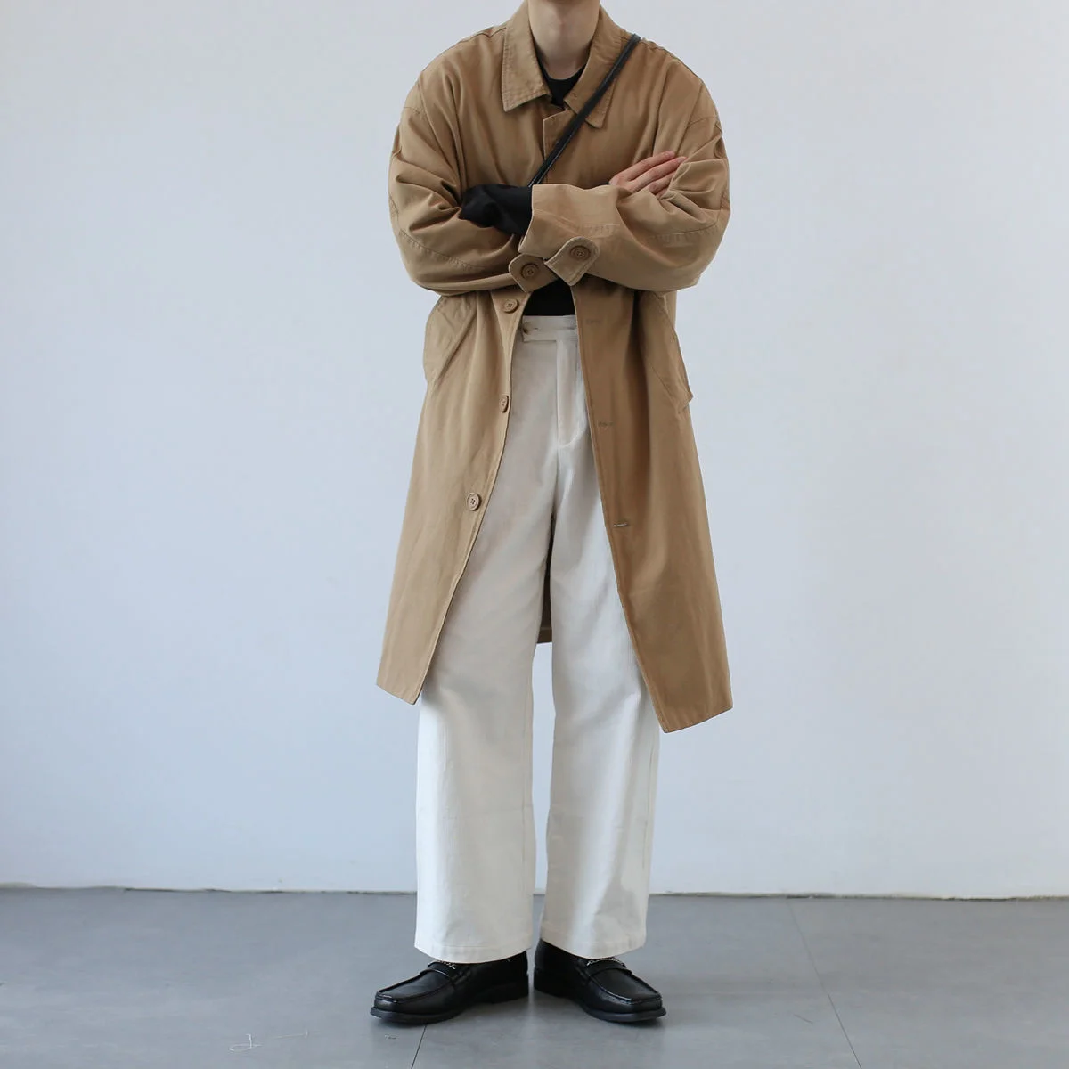 Men&#39;s es Korea Trend Fashion Cotton Vintage Clic Trench Coat Overcoat Summer Tre - £474.24 GBP