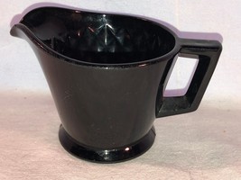 Black Diamond Quilted Creamer Depression Glass Mint - $7.99