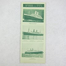 Canadian Pacific Steamers Ship Brochure Map Fares Sailings Schedule Antique 1922 - £19.74 GBP