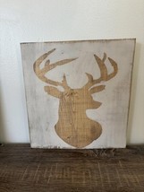 Savvy Creations Wooden Deer Head Wall Art Plaque - $286.19 MXN Savvy Creations Wooden Deer Head Wall Art Plaque - $286.19 MXN