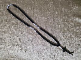 Black 50 knot Christian rosary, handmade Orthodox prayer rope, komboskin... - $20.00