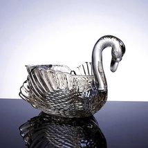 interoknack Luxury Crystal Glass Swan Fruit Bowl, Elegant Wedding Gift S... - $2,754.21 MXN