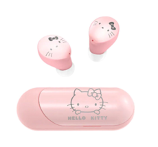 Hello Kitty Wireless Bluetooth Headphones TWS Earbuds In Ear Stereo Microphone - £21.80 GBP