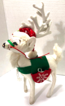 White Christmas 14&quot;  ANNALEE Anna Lee Reindeer Figure - €34,38 EUR
