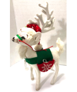 White Christmas 14&quot;  ANNALEE Anna Lee Reindeer Figure - $738.77 MXN