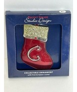 REGENT SQUARE STUDIO DESIGN &quot;C&quot; COLLECTIBLE CHRISTMAS STOCKING ORNAMENT - £6.76 GBP