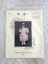 Fancy Frocks Doll Pattern 2006 for 18&quot; And 20&quot; Dolls Dropped Waist Party Dress - £7.49 GBP