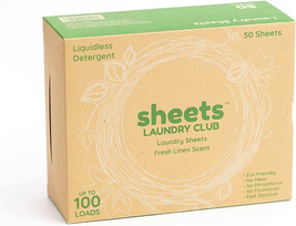Up to 100 Loads - 50 Sheets - as Seen on Shark Tank - Laundry Detergent Sheets - $26.85