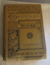 ALFRED TENNYSON&#39;S POEMS ILLUSTRATED (VICTORIAN BINDING) 1891 - £25.68 GBP