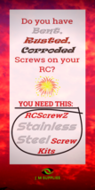 RCScrewZ Stainless Steel Screw Kit crc010 for CRC BattleAxe 2.0 1/10th - $31.63